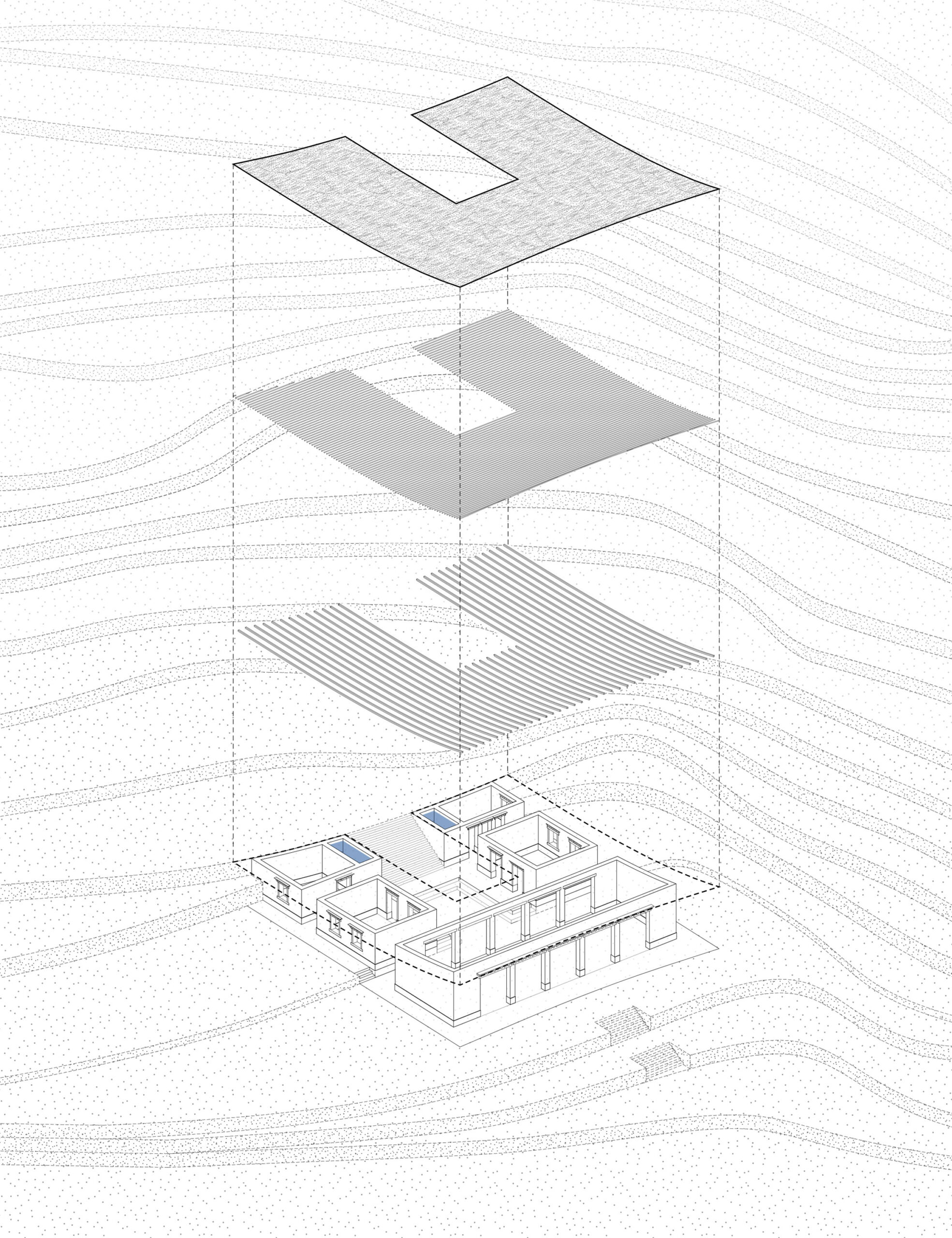 FLORENT-SAUVINEAU-ARCHITECTE-COMMUNITY-CENTER-NEPAL-AXONOMETRIC